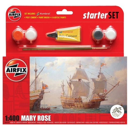 Maquette voilier : Starter Set Mary Rose - 1:400 - Airfix 55114 055114 - france-maquette.fr