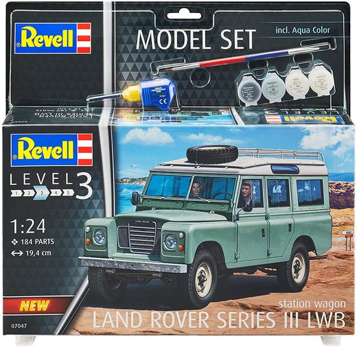 Boîte maquette voiture : Model set Land Rover Series III - 1:24 - Revell 67047