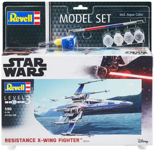 Boîte maquette Star Wars : Model set Resistance X-Wing Fighter - 1/50 - Revell 66744