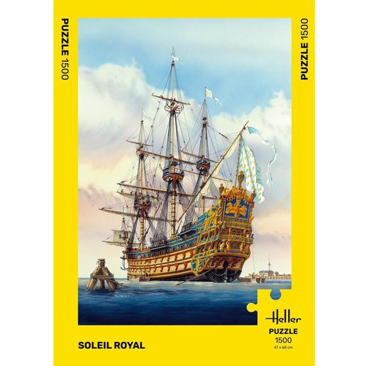 Puzzle 1500 pièces : Trois-mâts Soleil Royal - Heller 20899