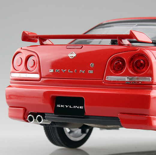 Maquette voiture : Nissan ER34 Skyline 25 GT-X 1/24 - Aoshima 05750