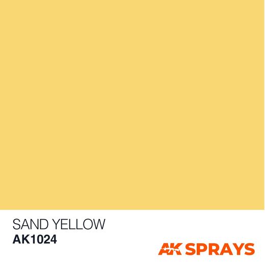 Peinture en spray Jaune sable – AK Interactive 1024