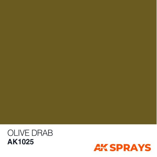 Peinture Spray vert olive – AK Interactive 1025