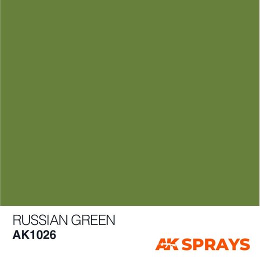 Peinture Spray Vert russe – AK Interactive 1026