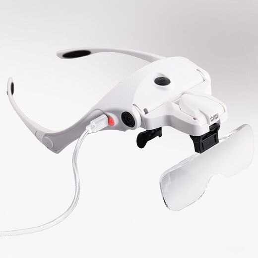 Outils de modélisme : Lunettes loupes avec éclairage LED - Heller 99029