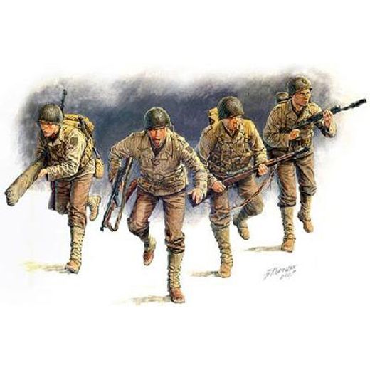 Figurines militaires : Soldats US D-Day 6 Juin 1944 - 1:35 - Masterbox 03520