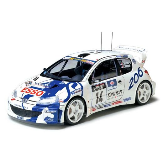 Maquette voiture de rallye - Peugeot 206 Wrc - 1/24 - Tamiya 24221