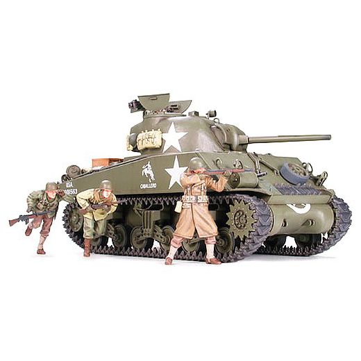 Maquette militaire : Char d'assaut US Sherman M4A3 75 mm - Tamiya 35250