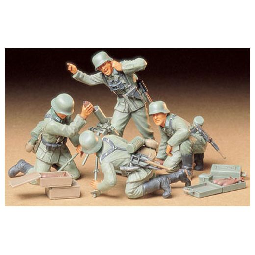 Figurines militaires : Servants de mortier allemands - Tamiya 35193