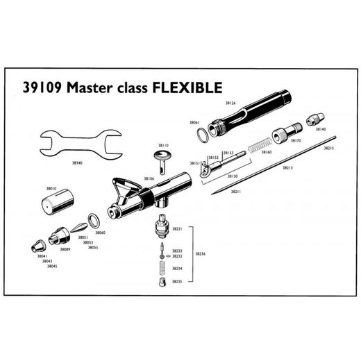 Aérographe 'master class' spray gun fléxible - Revell 39109