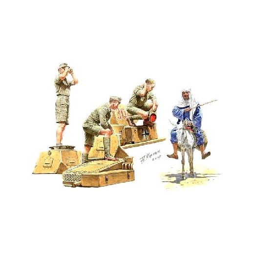 Figurines militaires : Soldats allemands "Deutsches Afrika Korps" - 1:35 - Masterbox 03559