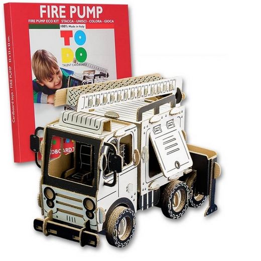Maquette en carton à construire : Camion incendie - Todo 3DCFP6004 - france-maquette.fr