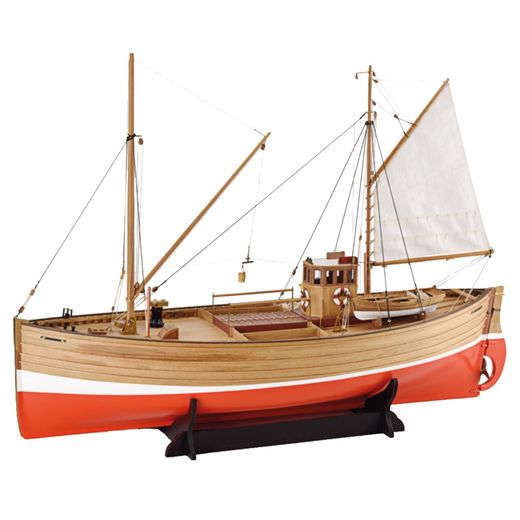 Maquette bateau bois - Bateau de pêche Ecossais Fifie - Amati 1300/09