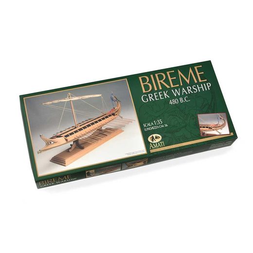 Maquette bateau bois : Birème Grecque - 1:35 - Amati 1404