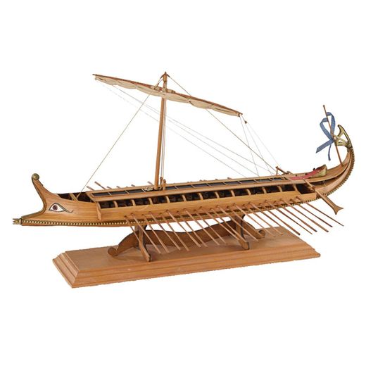 Maquette bateau bois : Birème Grecque - 1:35 - Amati 1404