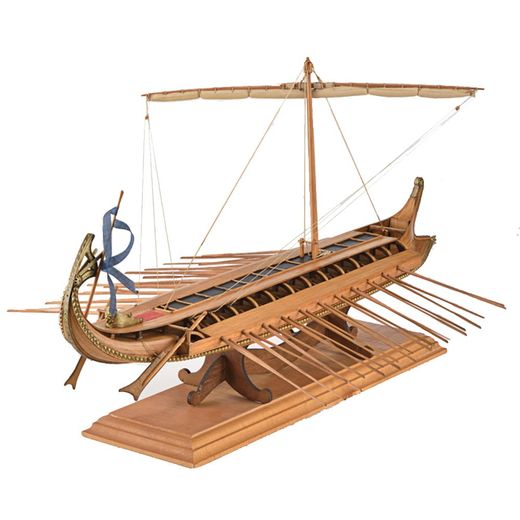 Maquette bateau bois : Birème Grecque - 1:35 - Amati 1404