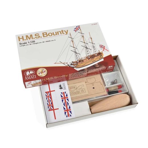 Maquette bois du navire HMS Bounty - 1:135 - Amati 600-04