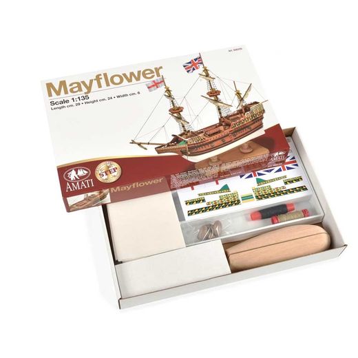 Maquette bois du navire Mayflower 1:135 - Amati 600-05