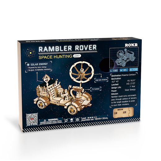 Maquette bois : Voiture d'exploration Rambler Rover - Robotime LS401
