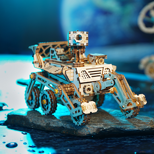 Maquette bois : Robot d'exploration Harbinger Rover - Robotime LS402