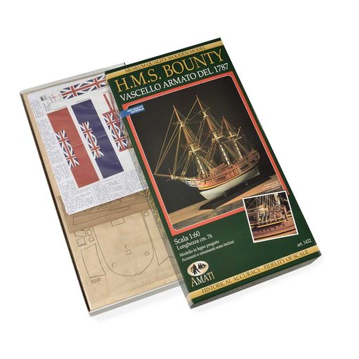 Maquette navire en bois : H.M.S. Bounty - 1/60 - Amati B1432 1432