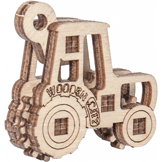 Puzzle 3D - Maquette bois : Set transports 3 en 1 - Wooden City WR319 319