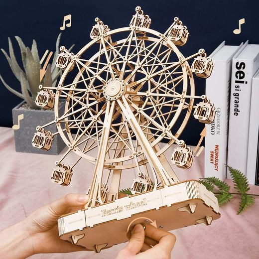 Puzzle 3D / Maquette bois : Grande Roue Musicale - Robotime TGN01