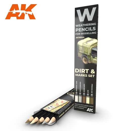 Watercolor pinceaux Set Splashes, Dirt And Stains - Ak Interactive AK10044
