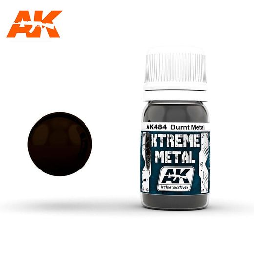 Xtreme Metal Burnt metal Métal brûlé - Ak Interactive AK484