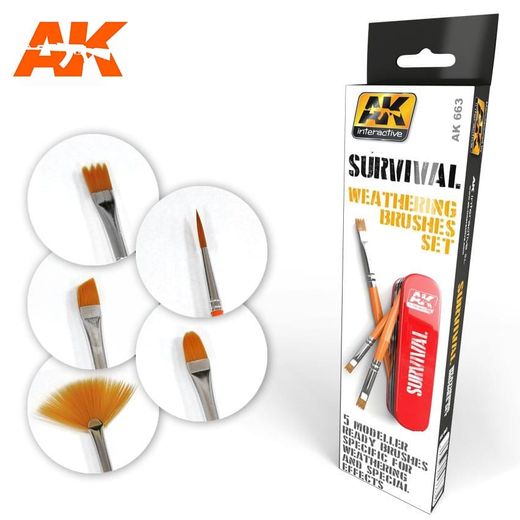 Survival Weathering set de brosses - Ak Interactive AK663