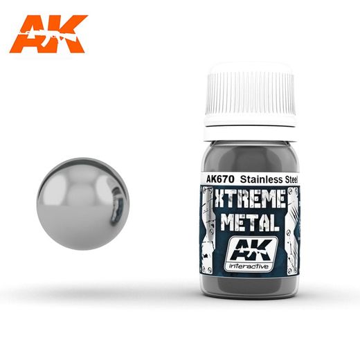 Xtreme Metal Stainless Steel Acier inoxydable  - Ak Interactive AK670