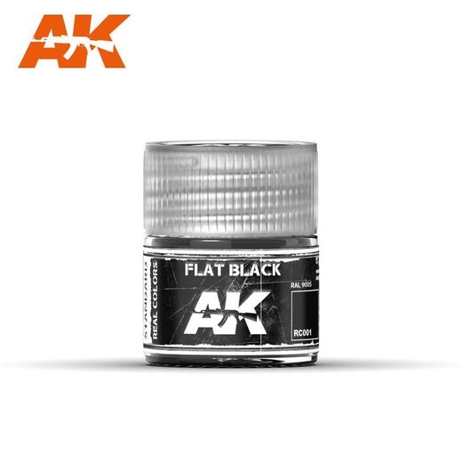 Flat Black 10ml - Ak Interactive RC001