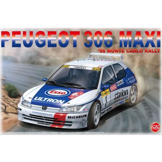 Maquette voiture Peugeot 306 Maxi Montecarlo 1996 1:24 - Nunu 24009