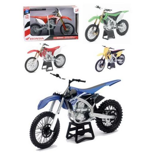 New Ray 42453 - Miniature Moto Cross Asst. roues libres - 1/12