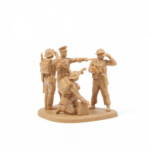 Figurines militaires : Commandement Britannique 2e GM - 1/72 - Zvezda 6174 06174