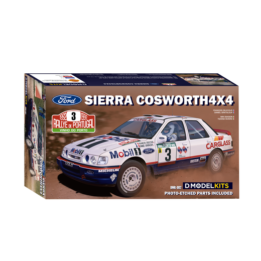 Maquette voiture : Ford Sierra Cosworth 4×4 Rallye Portugal 1992 1/24 - DM Modelkits DMK002