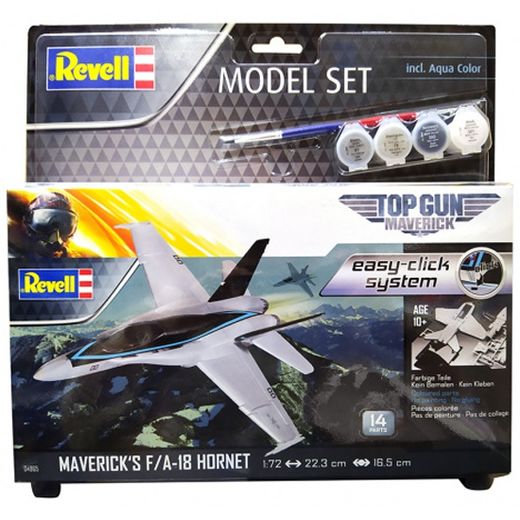 Maquette Model set F/A-18 Hornet Top Gun Easy-click 1/72 - 1:72 - Revell 64965