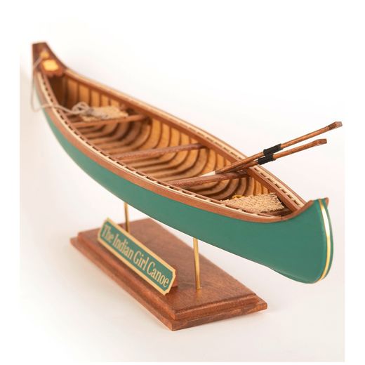 Maquette bateau en bois : Canoë "The Indian Girl" 1/16 - Artesania Latina 19000