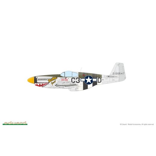 Maquettes d'avions militaires : Overlord D-Day Mustang/P51B Mustang 1/48 - Eduard 11181