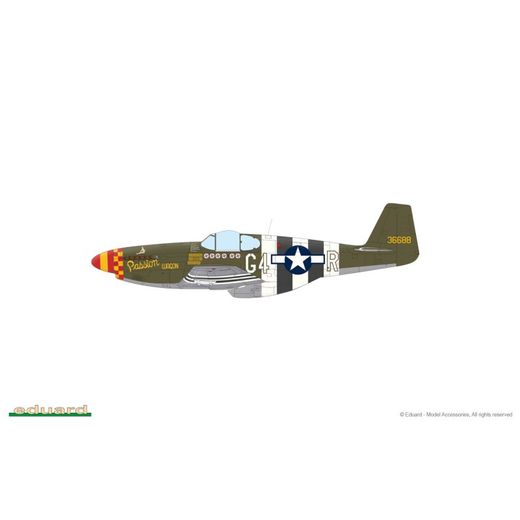 Maquettes d'avions militaires : Overlord D-Day Mustang/P51B Mustang 1/48 - Eduard 11181