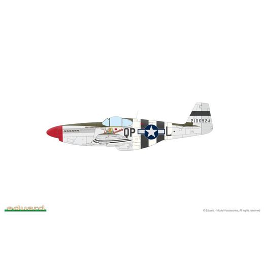 Maquettes d'avions militaires : Overlord D-Day Mustang/P51B Mustang 1/48 - Eduard 11181