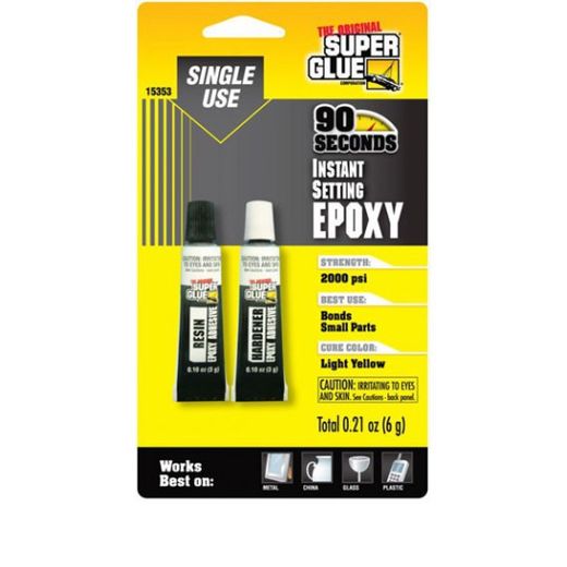 Glu pour maquettes : Super glue epoxy 90 secondes 6 g - Zap S16515353