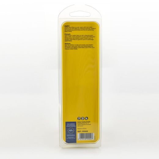 Outils de modélisme : Set de 3 limes à sable (recto verso) - Heller 99002