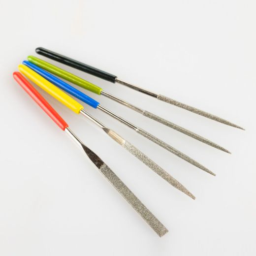 Outils de modélisme : Set de 5 limes diamantées - Heller 99005