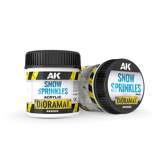 Accessoire de modélisme : Neige à saupoudrer 100 ml - Ak Interactive 8009
