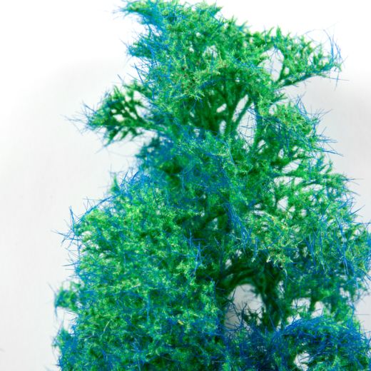 Végétation miniature : Buisson / arbre miniature fantaisie bleu et vert - Ak Interactive AK8263