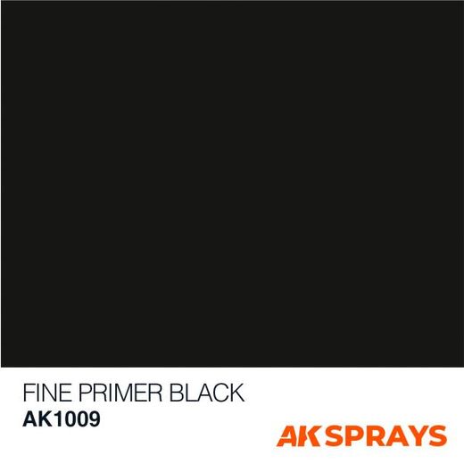 Peinture Spray Apprêt noir – AK Interactive 1009