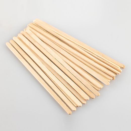 Accessoires modélisme : 25 spatules de mélange en bois pour peinture - Heller 99018