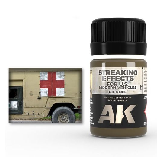 AK INTERACTIVE Oif & Oef - US Vehicles Streaking Effects--Effets de stries des véhicules américains - Ak Interactive AK123