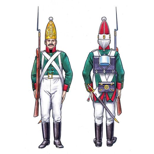 Figurines de soldats anciens : Grenadiers Russes Guerres Napoléoniennes 1/72 - Italeri 6006
